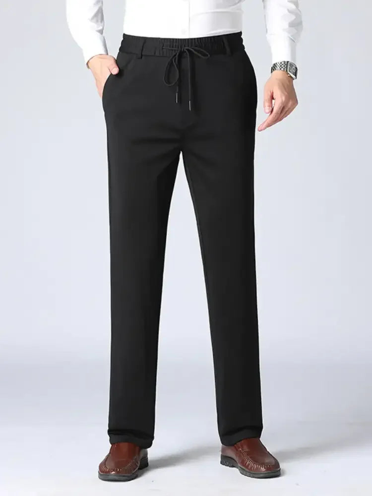 Men's Plus Size Drawstring Pocketed Pants