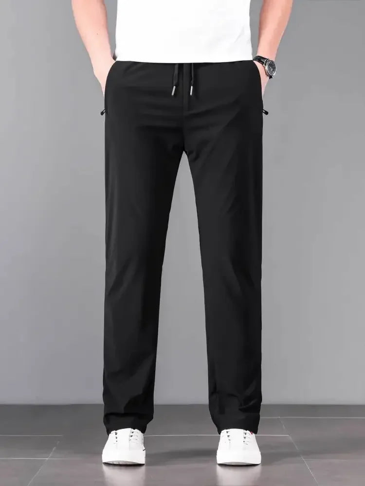 Men's Plus Size Drawstring Pocketed Pants
