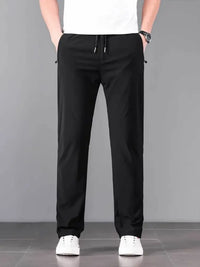Men's Plus Size Drawstring Pocketed Pants