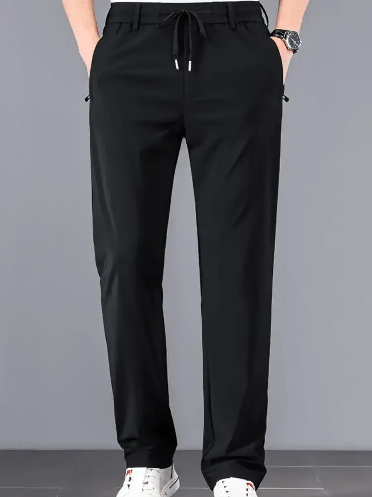 Men's Plus Size Drawstring Pocketed Pants