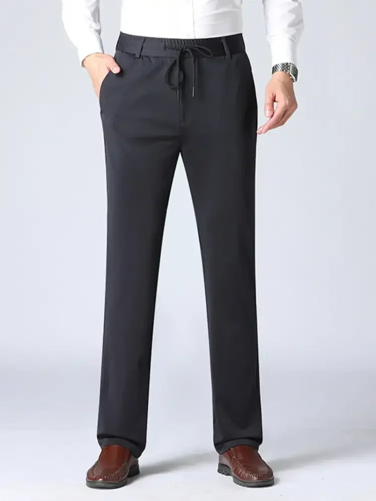 Men's Plus Size Drawstring Pocketed Pants