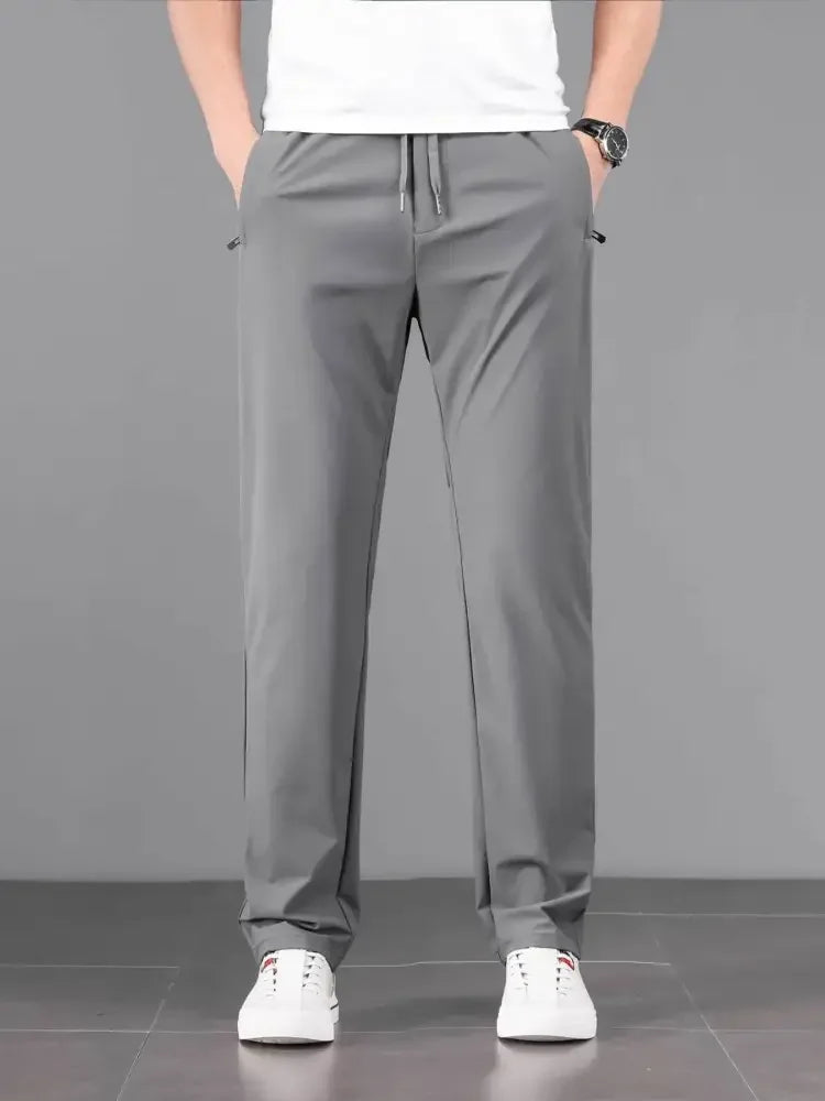 Men's Plus Size Drawstring Pocketed Pants