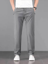 Men's Plus Size Drawstring Pocketed Pants