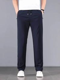 Men's Plus Size Drawstring Pocketed Pants