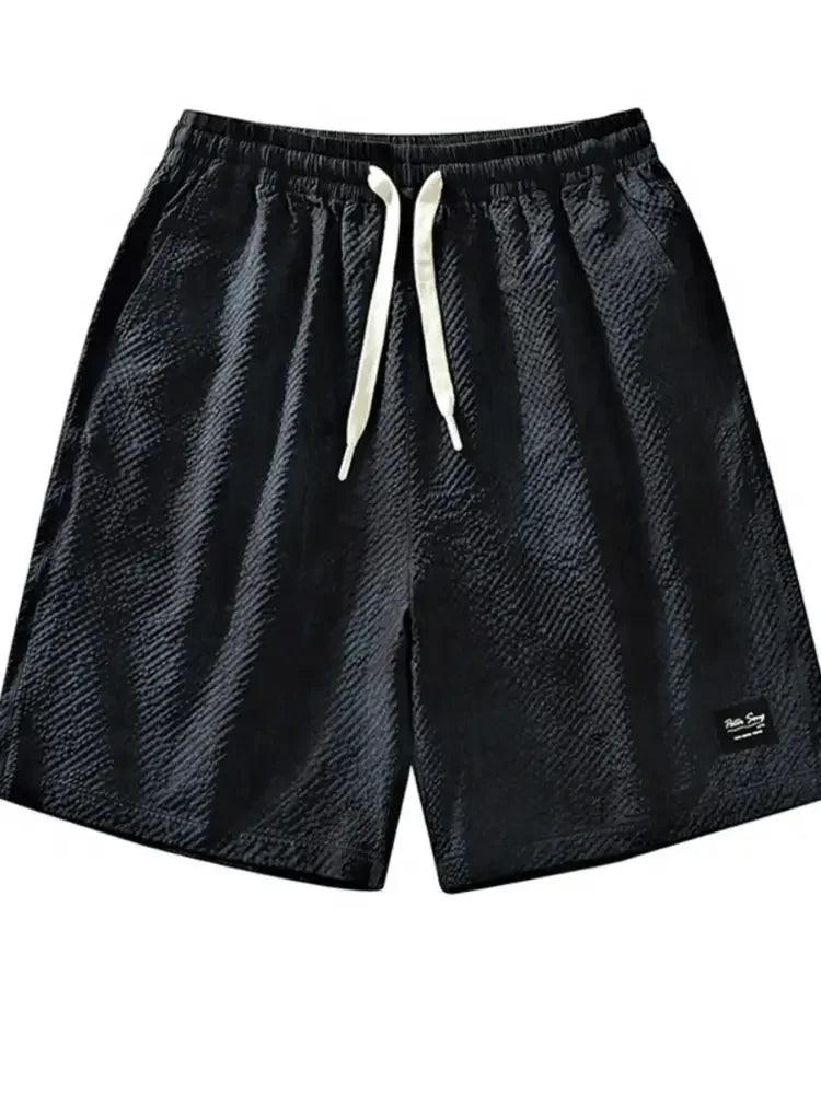 Men's Plus Size Drawstring Shorts with Pockets