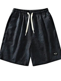 Men's Plus Size Drawstring Shorts with Pockets