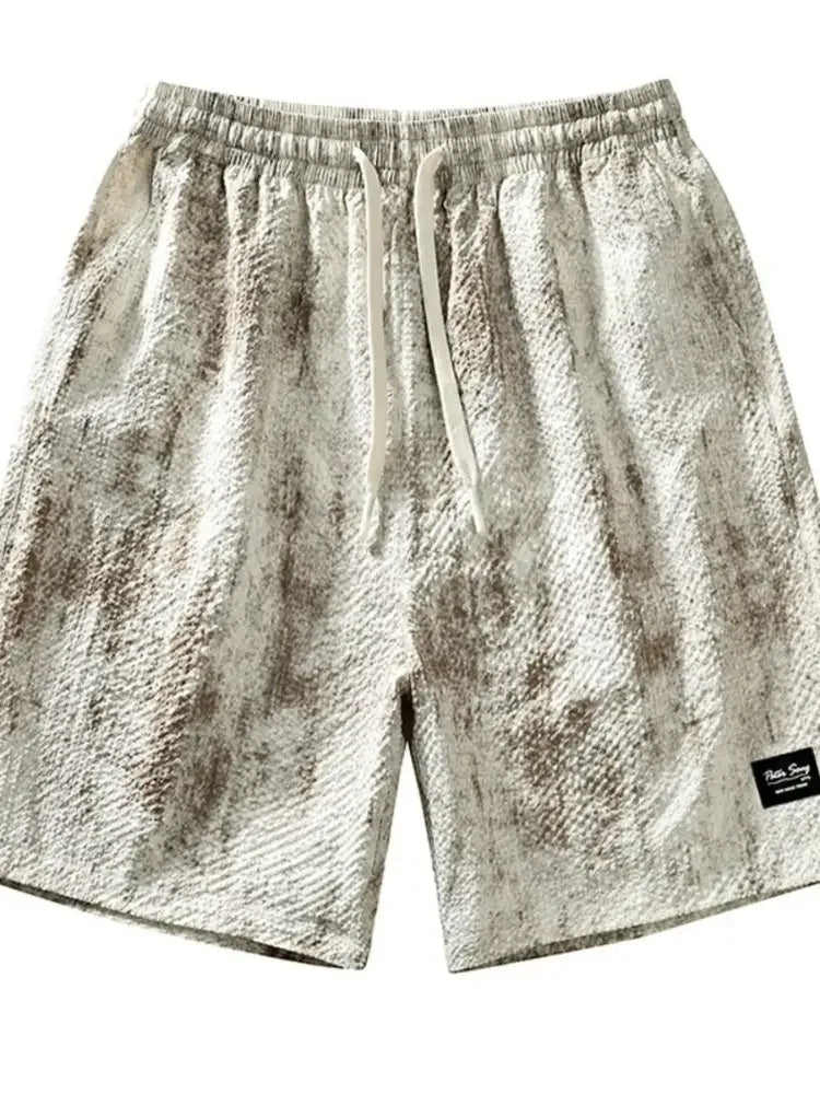 Men's Plus Size Drawstring Shorts with Pockets