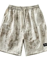 Men's Plus Size Drawstring Shorts with Pockets