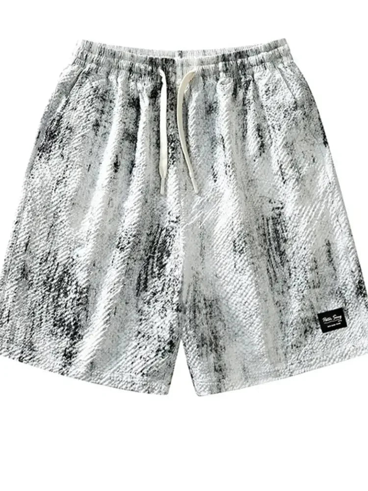 Men's Plus Size Drawstring Shorts with Pockets