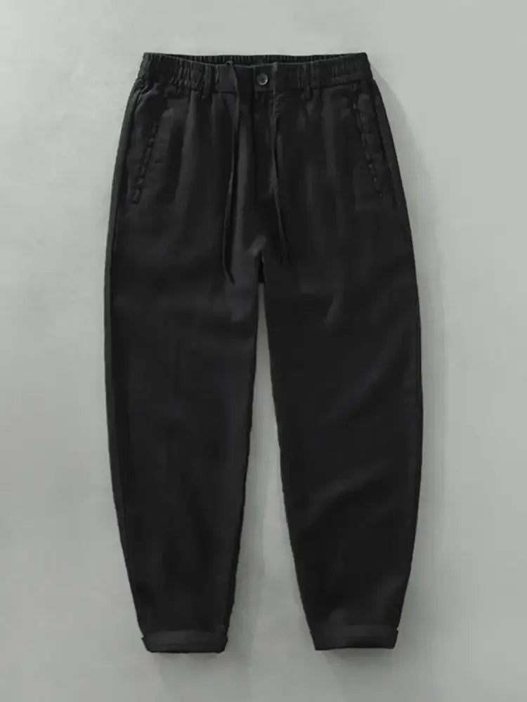 Men's Plus Size Drawstring Wide Leg Pants
