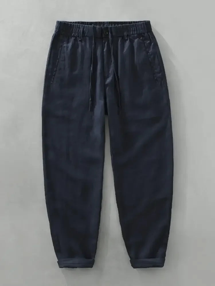 Men's Plus Size Drawstring Wide Leg Pants