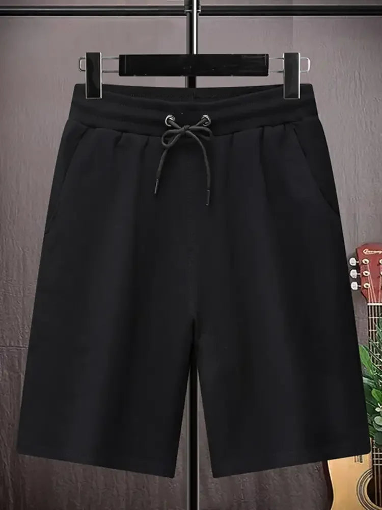 Men's Plus Size Drawstring Wide Leg Shorts