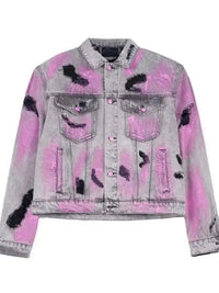 Men's Plus Size Graffiti Washed Button Up Denim Jacket - Update AvenueTrendsi100400883093623100400883093623Men's Plus Size Graffiti Washed Button Up Denim JacketLight Gray