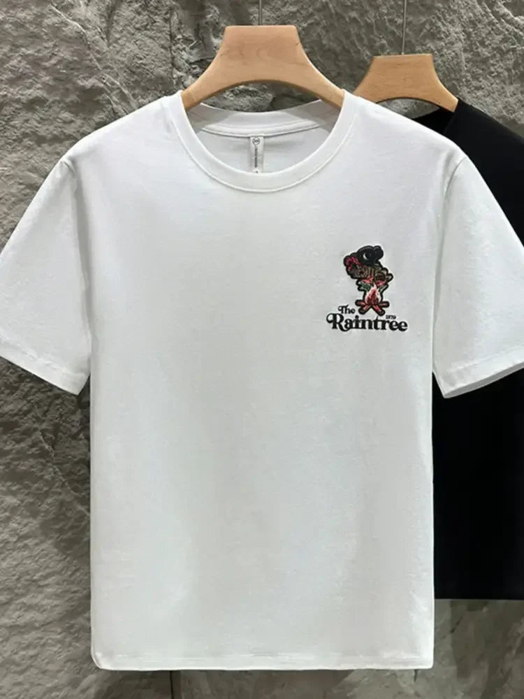 Men's Plus Size Graphic Round Neck Short Sleeve T-Shirt
