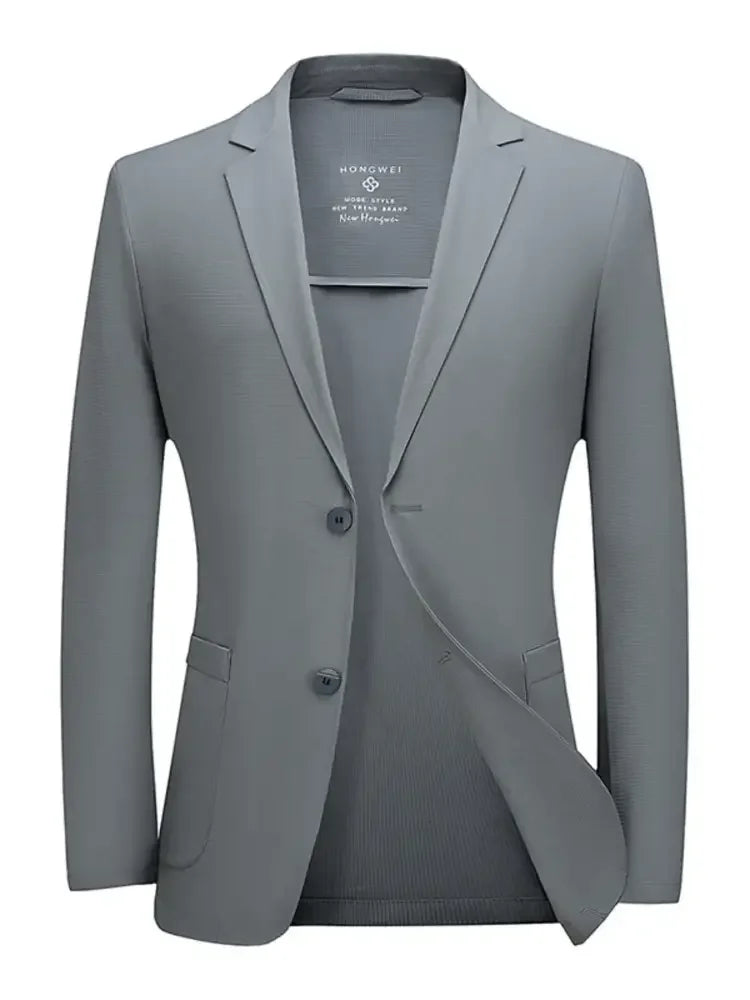 Men's Plus Size Lapel Collar Long Sleeve Blazer
