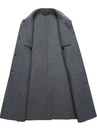 Men's Plus Size Long Sleeve Casual Longline Outerwear