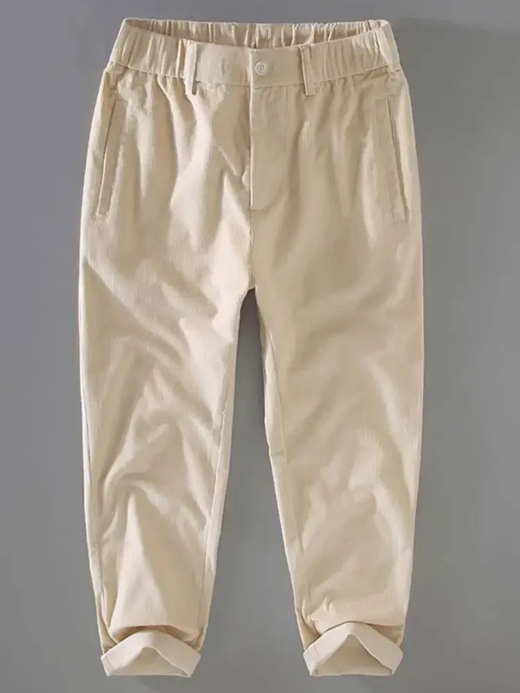 Men's Plus Size Loose Fit Corduroy Pants