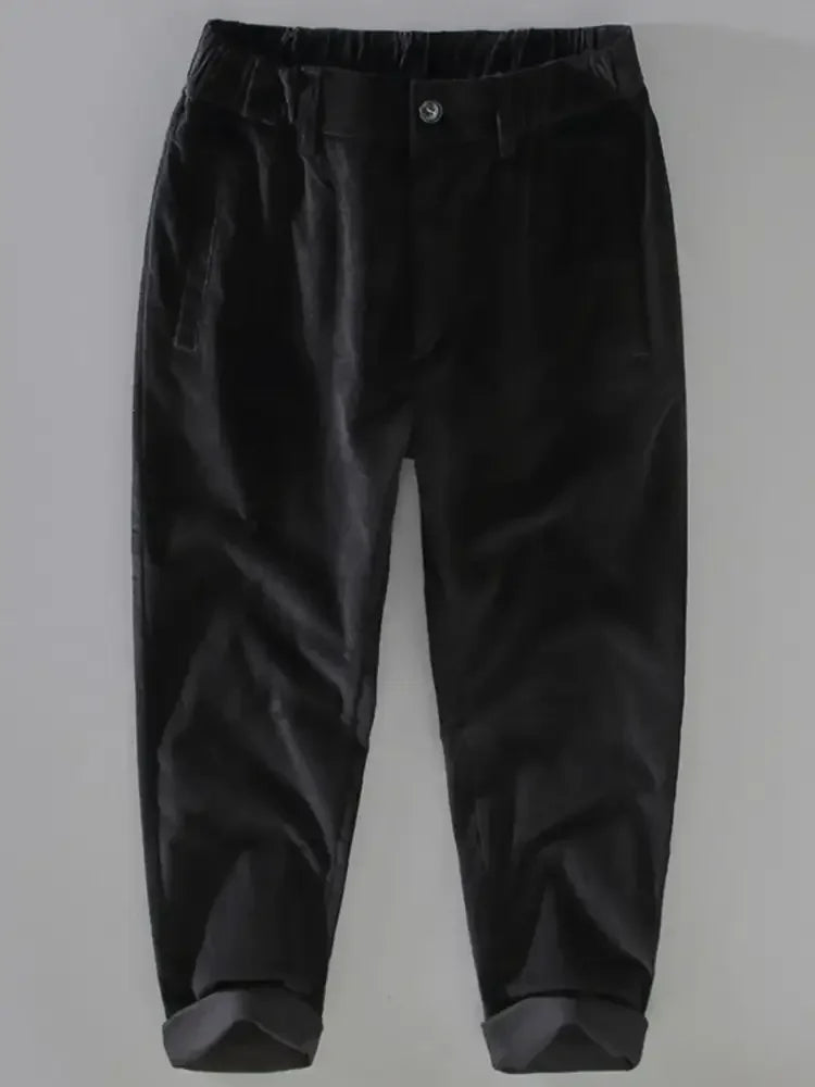 Men's Plus Size Loose Fit Corduroy Pants