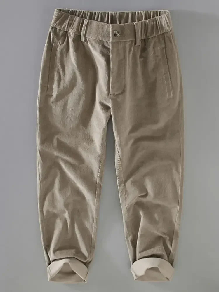 Men's Plus Size Loose Fit Corduroy Pants