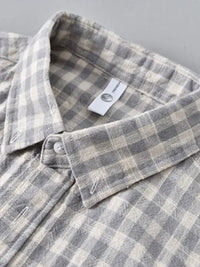Men's Plus Size Plaid Button Up Long Sleeve Shirt