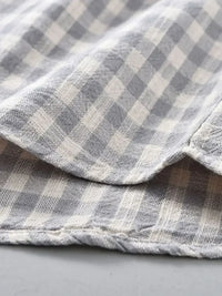 Men's Plus Size Plaid Button Up Long Sleeve Shirt