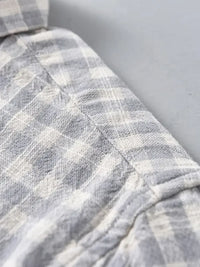 Men's Plus Size Plaid Button Up Long Sleeve Shirt