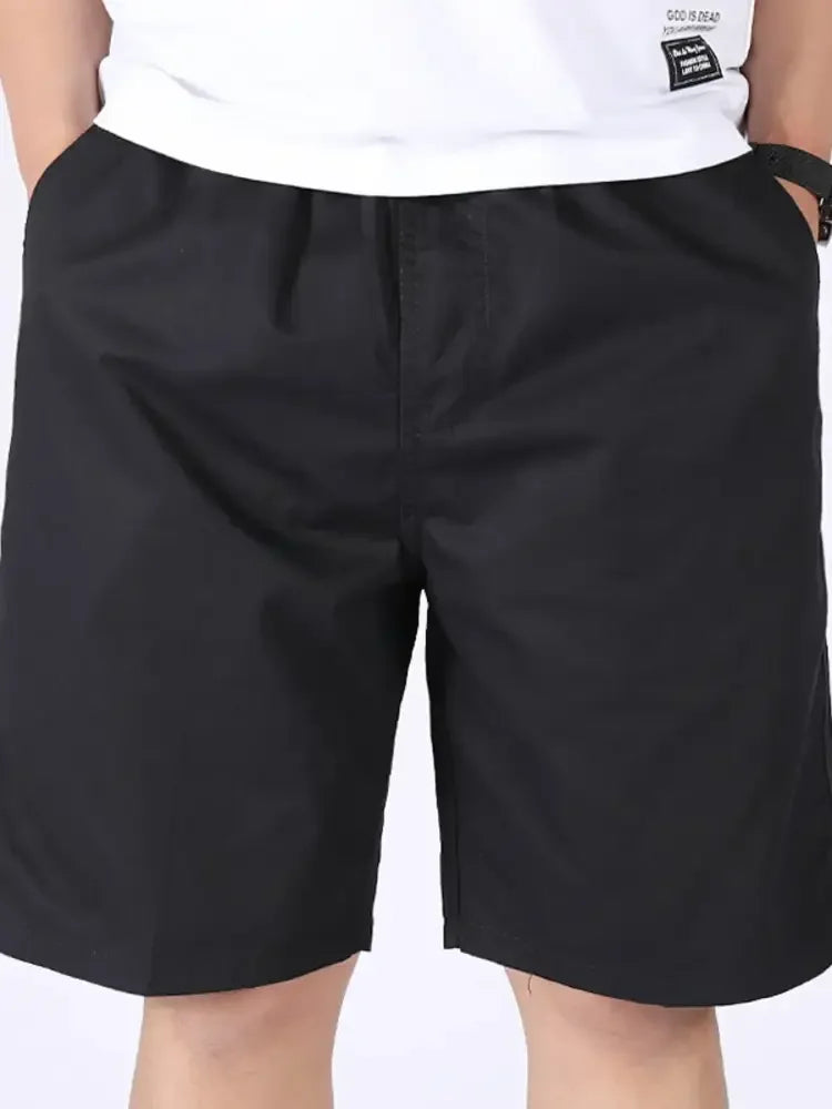 Men's Plus Size Pocketed Shorts