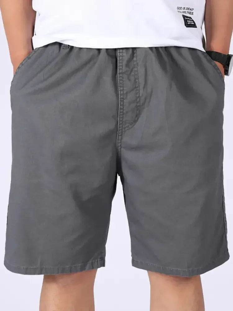Men's Plus Size Pocketed Shorts