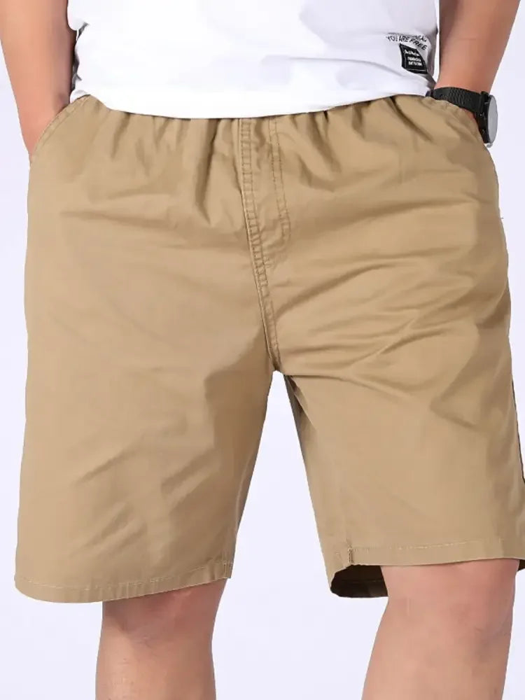 Men's Plus Size Pocketed Shorts