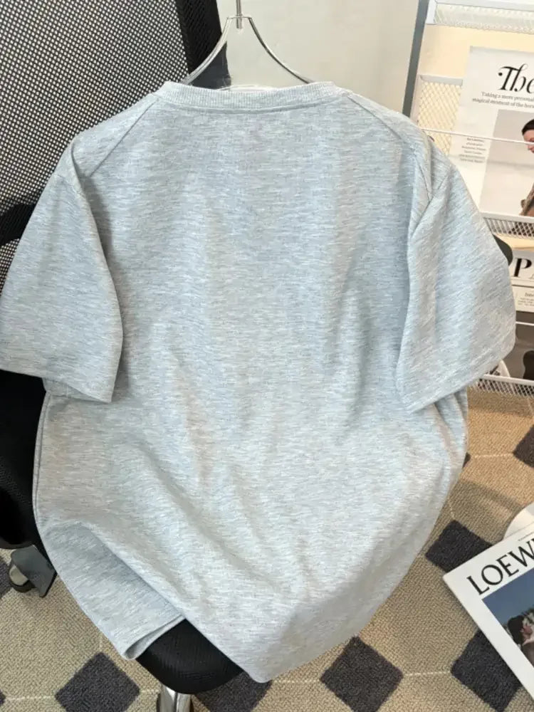 Men's Plus Size Quarter-Zip Short Sleeve T-Shirt