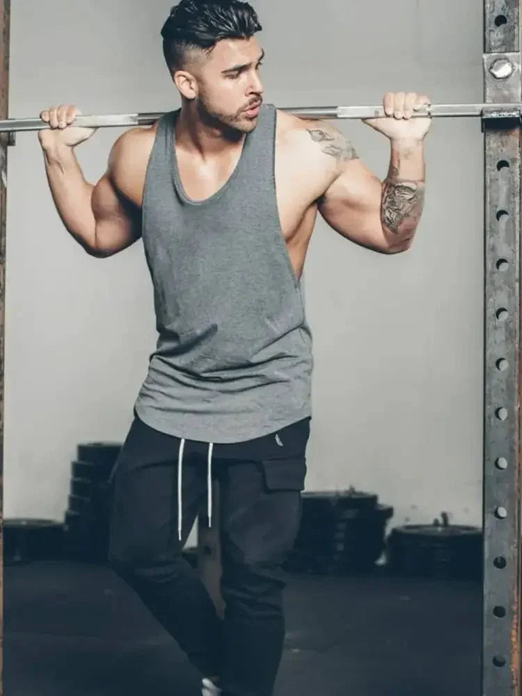 Men's Plus Size Round Neck Breathable Tank - Update AvenueTrendsi1004000241093261004000241093260631bb04 - 2525 - 4391 - 82de - b9d54a205af3 - MaxDark Gray