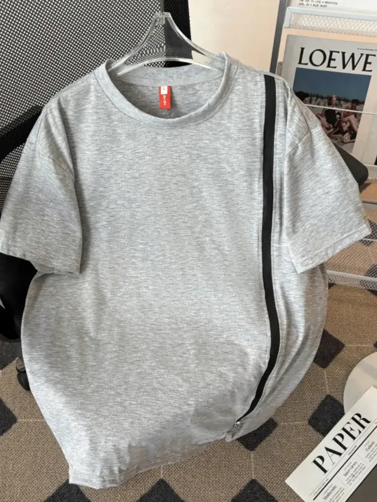Men's Plus Size Round Neck Short Sleeve T-Shirt