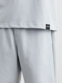 Men's Plus Size Round Neck Short Sleeve Top and Shorts Set
