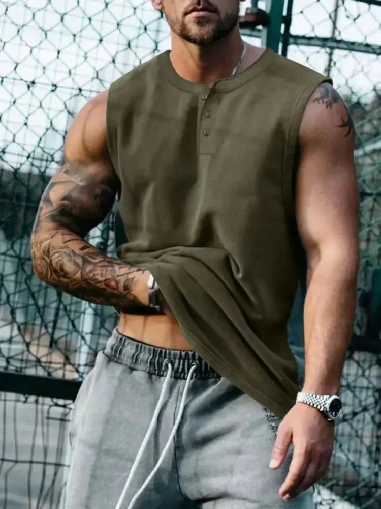 Men's Plus Size Round Neck Tank - Update AvenueTrendsi100400938156933100400938156933500b7a304dbe414e9208bb5fab1615c2 - Max - OriginArmy Green