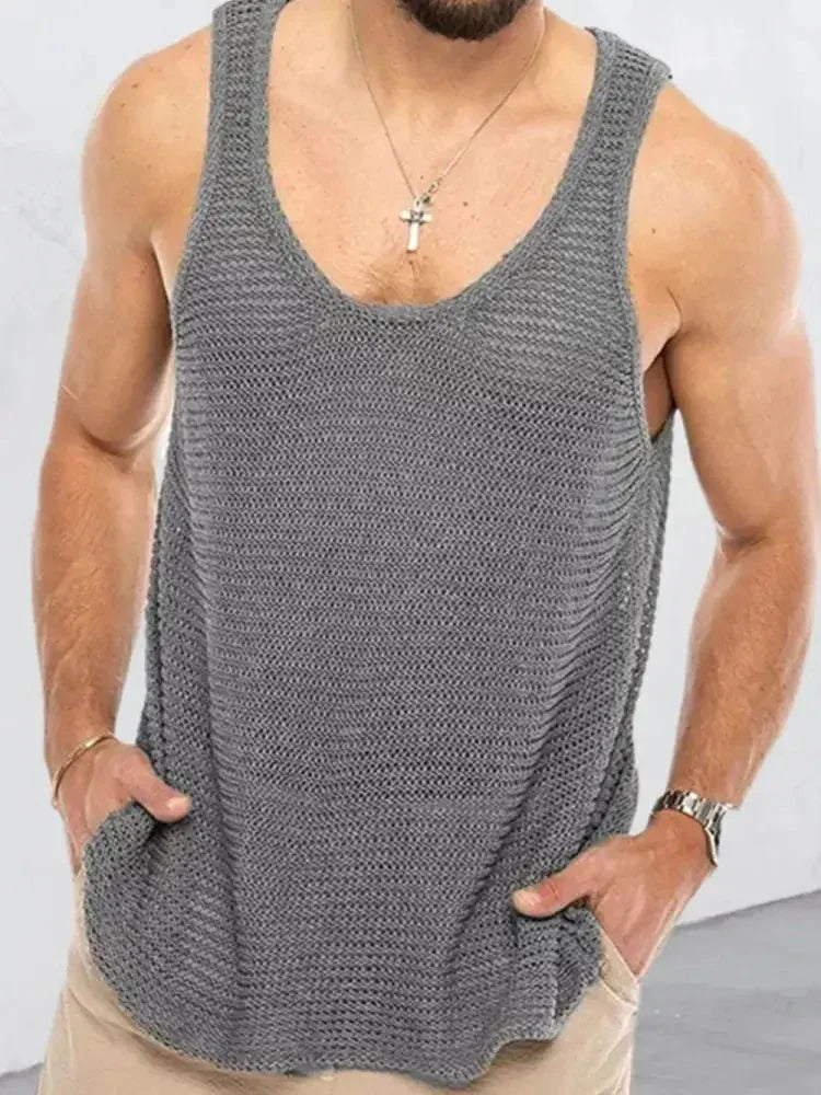 Men's Plus Size Round Neck Wide Strap Tank - Update AvenueTrendsi1004000962089161004000962089166b314118 - fcc6 - 41c4 - b46c - 721730ceca2f - MaxGray