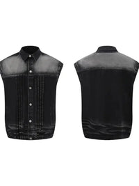 Men's Plus Size Sleeveless Vintage Washed Denim Jacket - Update AvenueTrendsi100400720707963100400720707963Men's Plus Size Sleeveless Vintage Washed Denim JacketLight Blue