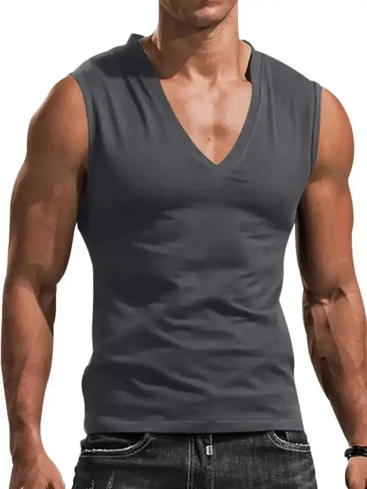 Men's Plus Size V - Neck Tank - Update AvenueTrendsi100400127702242100400127702242abcc3acc - 5d39 - 4ae0 - b57f - 0671e7eb95b7 - MaxDark Gray