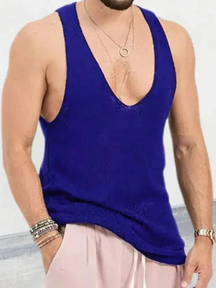 Men's Plus Size V - Neck Wide Strap Tank - Update AvenueTrendsi100400433052909100400433052909e2565485 - 126a - 4d66 - b799 - 186dc6bbbc57 - MaxRoyal Blue