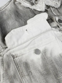 Men's Plus Size Wash Button Up Long Sleeve Denim Jacket