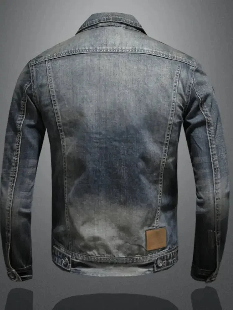 Men's Plus Size Washed Zip Up Denim Jacket with Chest Pockets - Update AvenueTrendsi100400227707429100400227707429Men's Plus Size Washed Zip Up Denim Jacket with Chest PocketsBlue