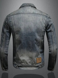 Men's Plus Size Washed Zip Up Denim Jacket with Chest Pockets - Update AvenueTrendsi100400227707429100400227707429Men's Plus Size Washed Zip Up Denim Jacket with Chest PocketsBlue