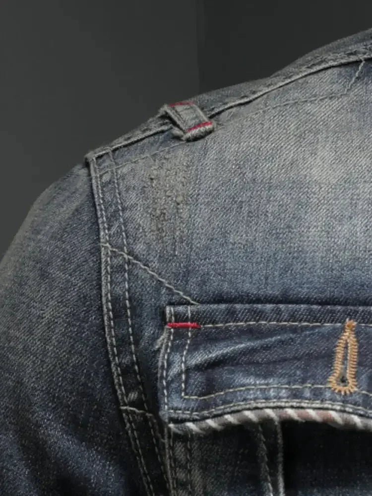 Men's Plus Size Washed Zip Up Denim Jacket with Chest Pockets - Update AvenueTrendsi100400227707429100400227707429Men's Plus Size Washed Zip Up Denim Jacket with Chest PocketsBlue