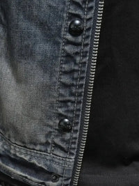 Men's Plus Size Washed Zip Up Denim Jacket with Chest Pockets - Update AvenueTrendsi100400227707429100400227707429Men's Plus Size Washed Zip Up Denim Jacket with Chest PocketsBlue
