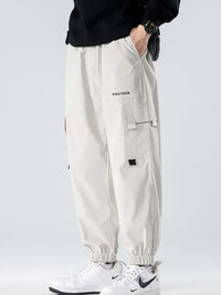 Men's Plus Size Wide Leg Cargo Joggers