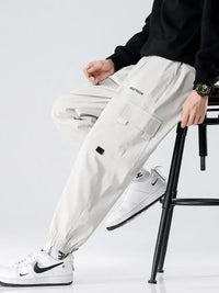 Men's Plus Size Wide Leg Cargo Joggers