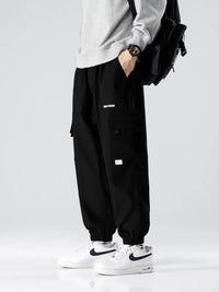 Men's Plus Size Wide Leg Cargo Joggers