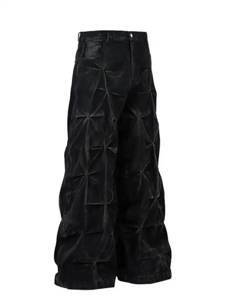 Men's Plus Size Wide Leg Jeans