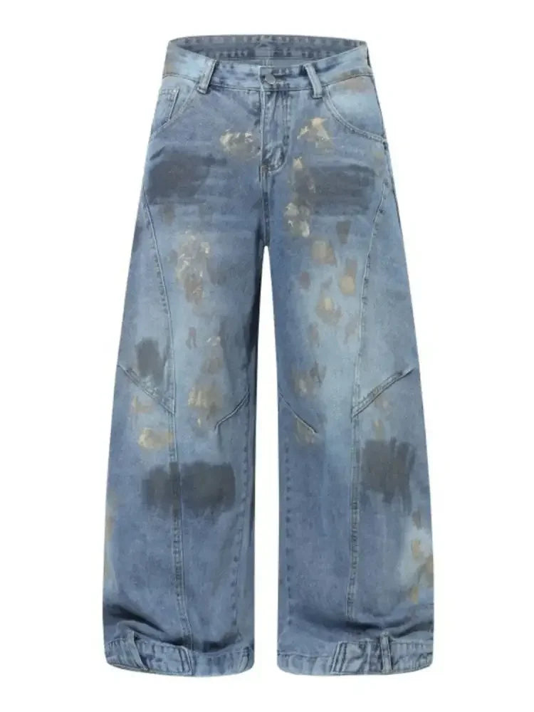 Men's Plus Size Wide Leg Jeans