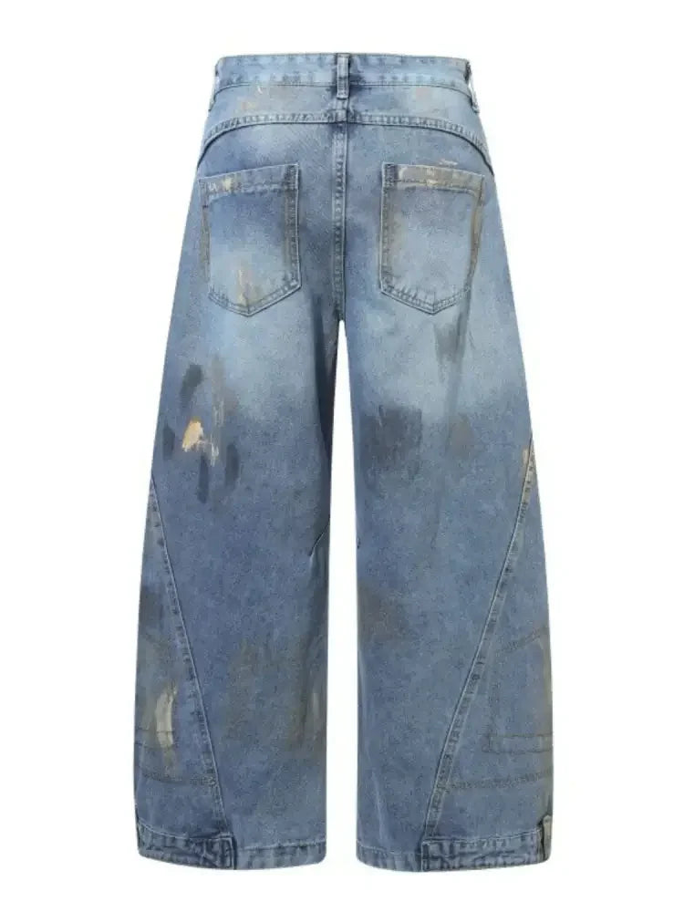 Men's Plus Size Wide Leg Jeans