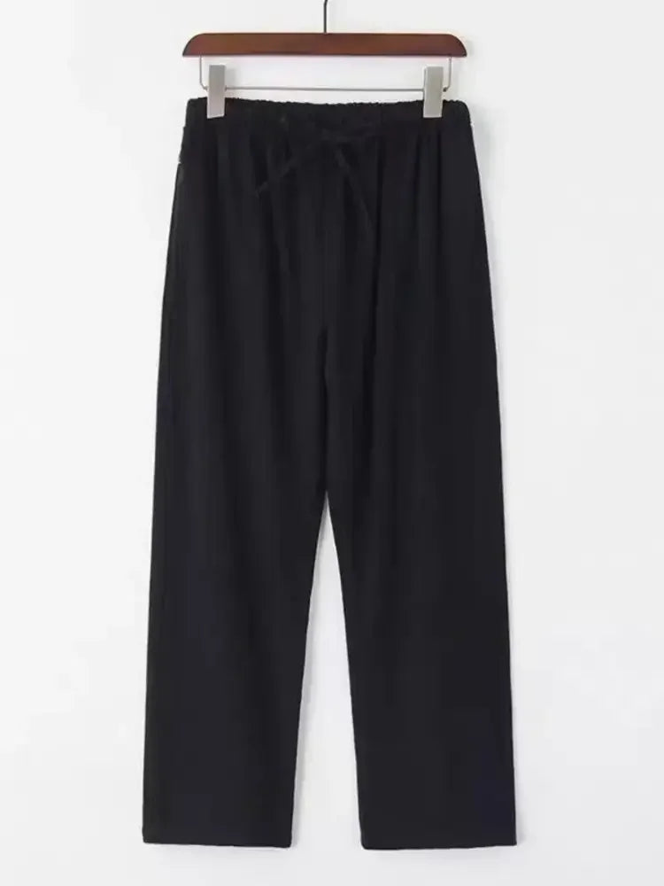 Men's Plus Size Wide Leg Pants